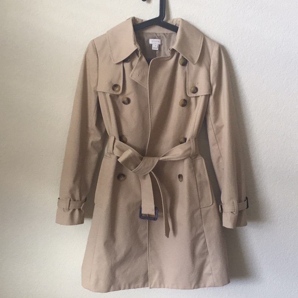 J.crew trench coat women’s size 2